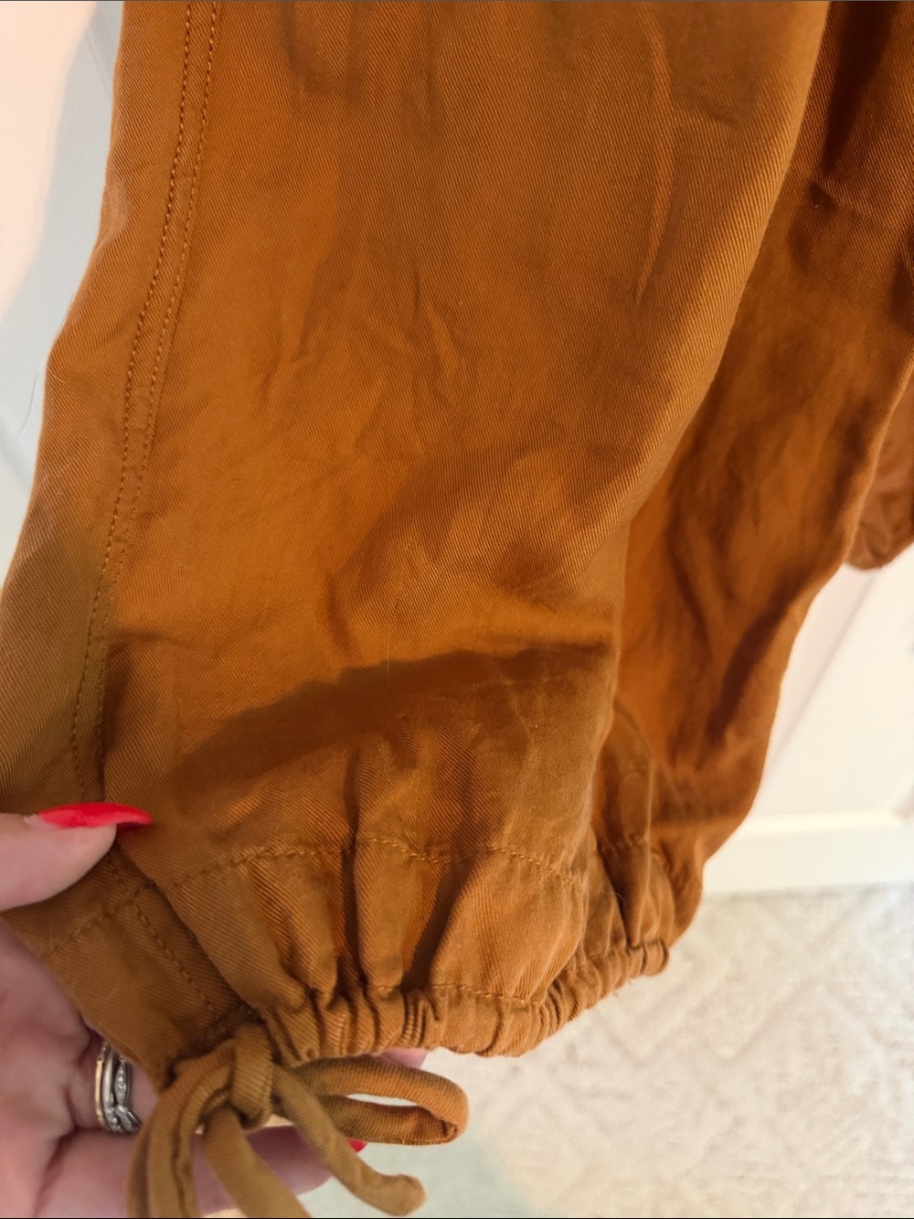 Free people Cargo Drawstring Pants - Brown - Picture 3 of 3